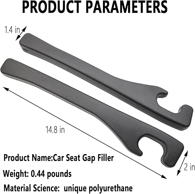 Car Seat Gap Filler Set of 2,Seat Gap Organizer, No Drop Seat Guard,2025 New Car Seat Side Gap Filler Organizer, Drop Seat Guards for Cars (Black 2Pcs)