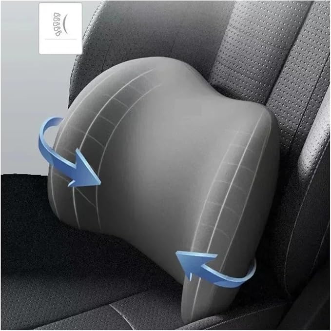 Car Neck Pillow and Lumbar Support Cushion - Memory Foam Backrest for Driver Seat Comfort(Green)
