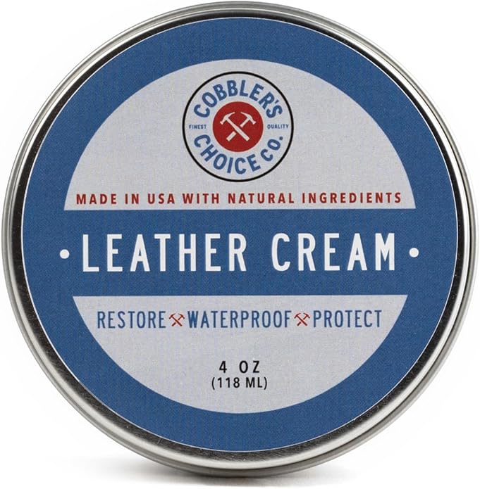 Cobbler's Choice Co. Finest Quality All Natural Leather Cream - Made with Triple Filtered BeesWax