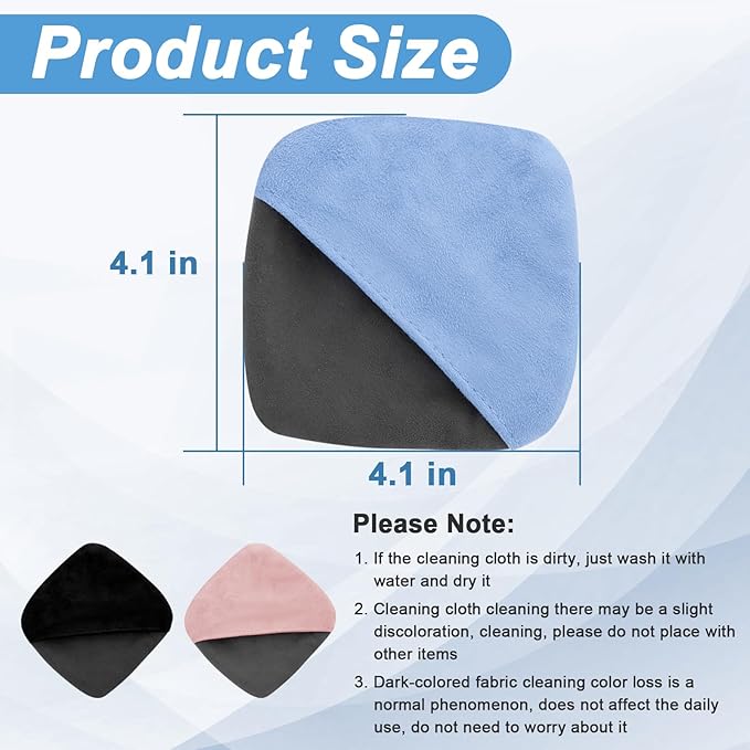 Car Screen Cleaner, 4.1''×4.1'' Microfiber Dashboard Wipes, Square Microfiber Cloth, Car Display Wipes,Vehicle Screen Cleaner Tool universal for Car Dashboard Car Display Car Interior Tools (Blue)