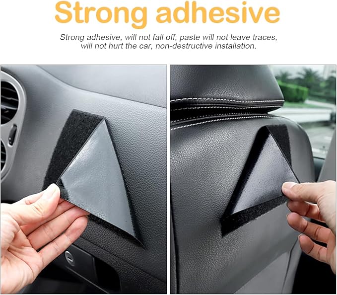 Osilly Car Seat Side Pocket Organizer, PU Leather Pen Phone Sunglasses Holder Tray Pouch Seat Gap Filler, Mini Storage Bag Car Interior Accessories for Auto Seat Door Window Console (Black)