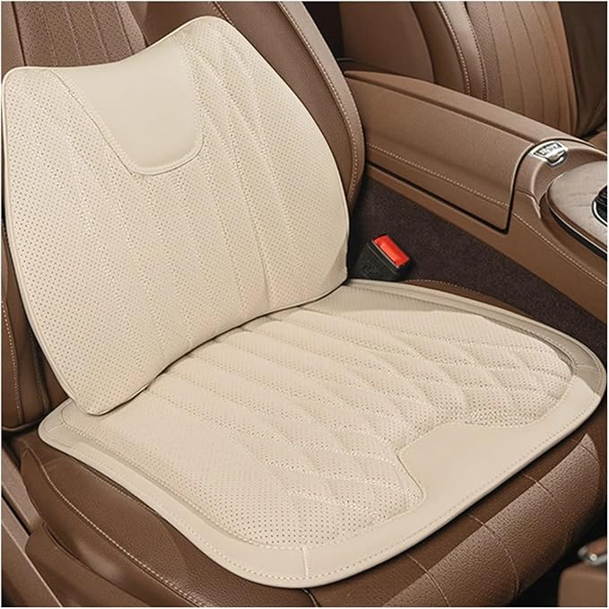 F Car Seat Cushion for BMW All Model I3 I4 I8 X1 X2 X3 X4 X5 X5M X6 X7 Z4 Car Lumbar Support Pillow Auto Seat Waist Back Cushion Y (Color : Beige A)