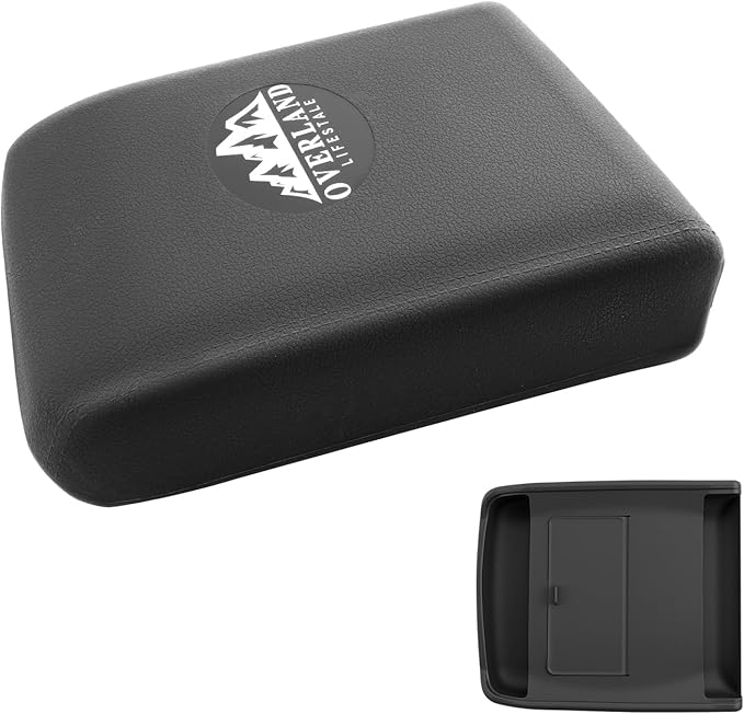 SXCY for 2025 2026 Toyota 4Runner Armrest Cover for 2025 2026 Toyota 4Runner Accessories 6th Gen 4Runner Center Console Cover Silicone Full Cover Middle Console Armrest Protection(w/Privacy Storage)