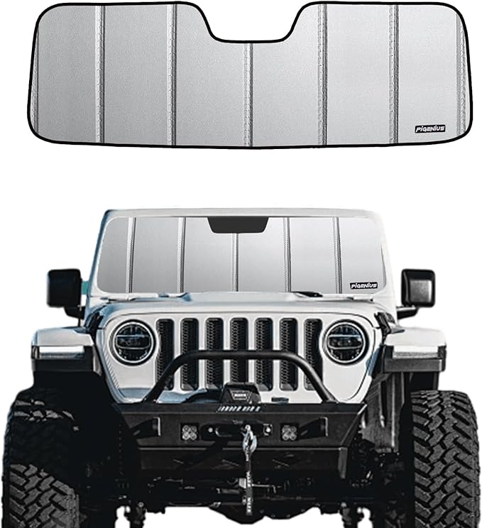 Windshield Sun Shade for Jeep Wrangler 2007-2010 Window Sunshade - Safeguard