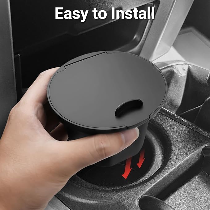 Hellet Center Console Coin Box Organizer for Toyota 2010-2020 2021 2022 2023 2024 4Runner Accessories Armrest Insert ABS Plastic Cup Coin Holder Storage Box