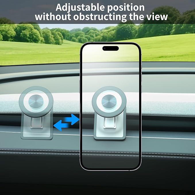 Phone Mount for Tesla New Model Y Juniper 2026 2025 Model 3 Highland Accessories Phone Holder Fit for All Phone MagSafe Car Mount [Strongest Magnet Power]