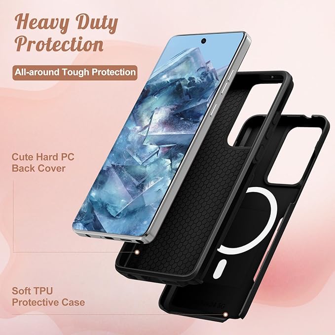 for Moto G Stylus 5G 2024 Case - Compatible with MagSafe Women Girls Cute Magnetic Phone Cover Aesthetic Sun Moon Heavy Duty Shockproof Design for Motorola Moto G Stylus 5G 2024 Cases