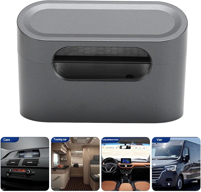 Smart Car Air Purifier, Portable Ionic Deodorizerfor Smoke Pet Odors, USB C Car Air Freshener,Silent Air Cleaner for Cars Home