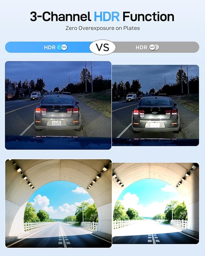 VIOFO A229 Ultra 3 Channel Dash Cam, Dual 4K + 1080P, 210° Fisheye Cabin Car Camera, Triple STARVIS 2 Sensors with Dual 4K HDR, Faster 5GHz Wi-Fi & GPS, Smart Voice Control, Super Night Vision 2.0