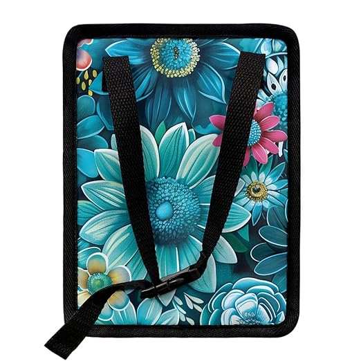 Novelty Floral Car Trash Can Auto Garbage Bag with Lid Leak-Proof Car Storage Bag Garbage Bag Hanging for Headrest Portable Vehicle Backseat Organizer