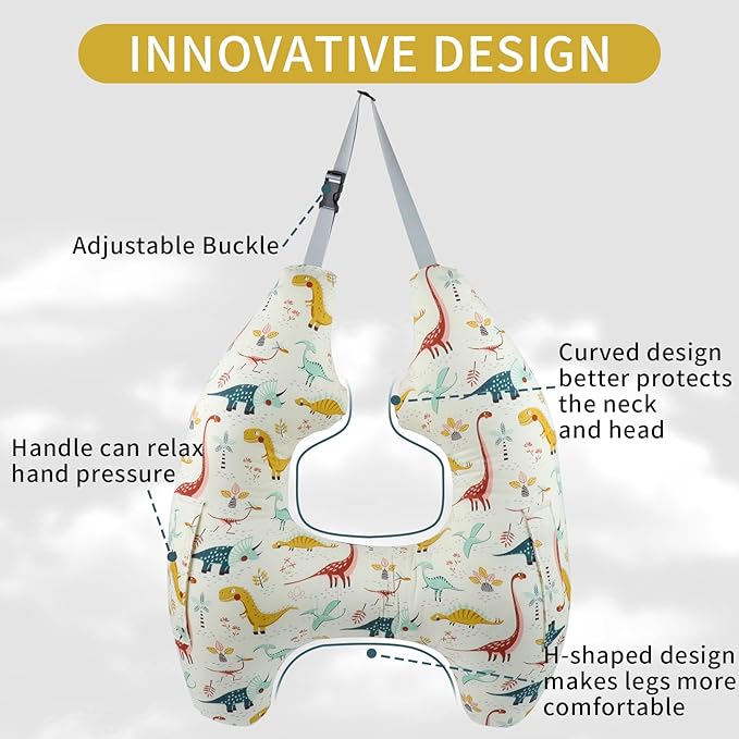 Car Pillow for Kids,H-Shape Travel Pillow for Child Sleeping Neck Shoulder Support Car Seat Pillow A Sleeping Artifact Suitable for Road Trips of Adults and Children Travel Pillow for Kids