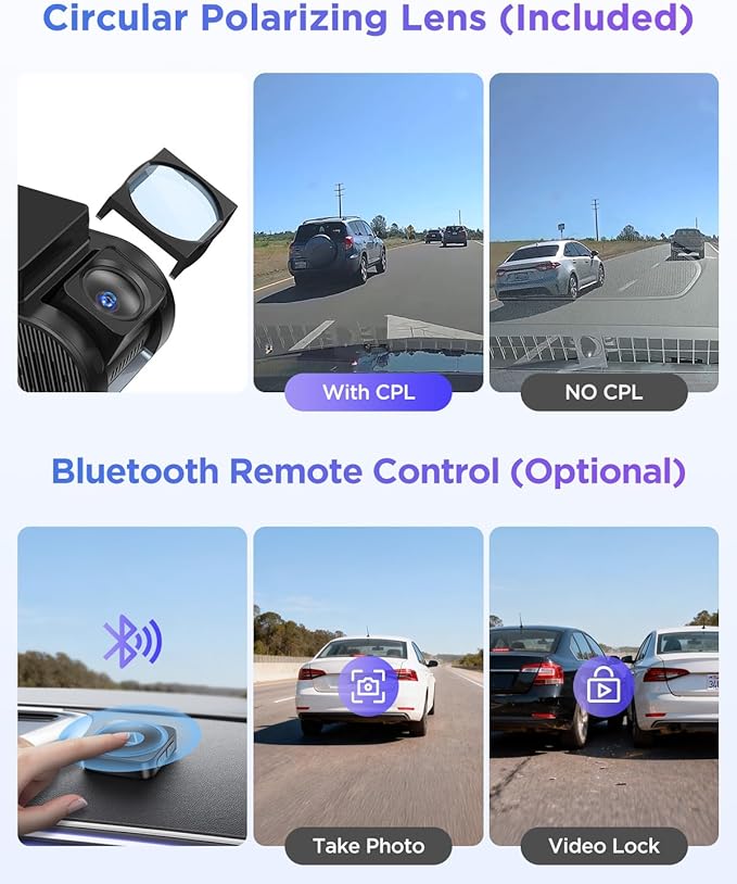 VIOFO A119M Pro 4K HDR MINI Dash Cam, STARVIS 2 IMX678 Sensor, Front Dash Camera for Cars, Wi-Fi 6, Quad-Mode GPS, Voice Control, Night Vision 2.0, 24H Parking Mode, Supercapacitor