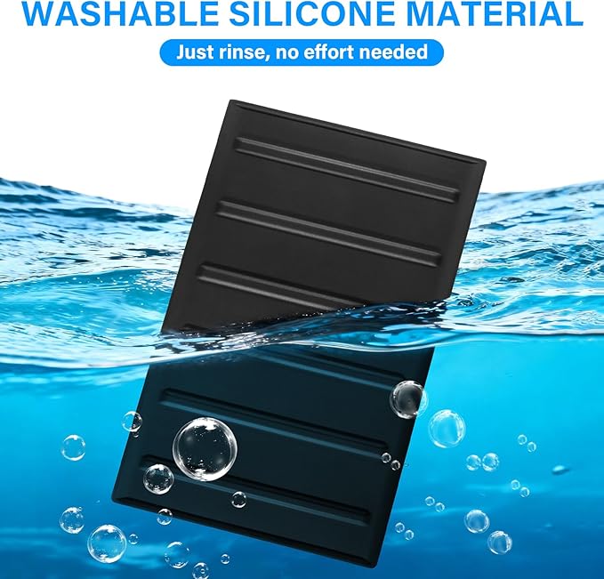 Center Console Tray Liner for Toyota Tundra Accessories 2022-2025 2026 (Only fits SR, SR5, Limited) & 2023-2025 2026 Sequoia Accessories Console Organizer Liner Anti-Slip Silicone Mat Pad 2 Pcs