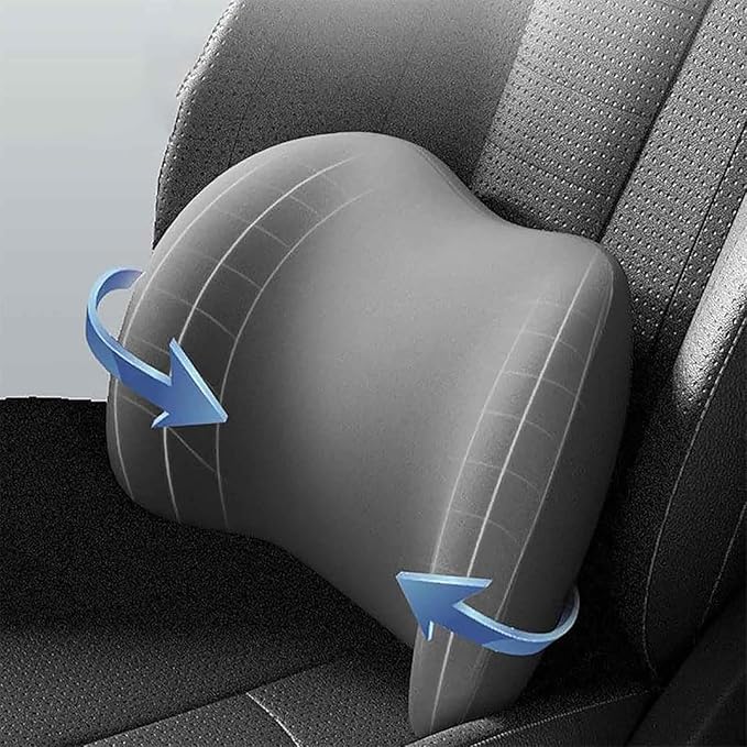 Car Back Support Neck Pillow for Subaru Crosstrek 2012-2025, Comfortable Soft Car Seat Headrest Neck Rest Cushion Lumbar Support Pillow with Adjustable Strap, Pink