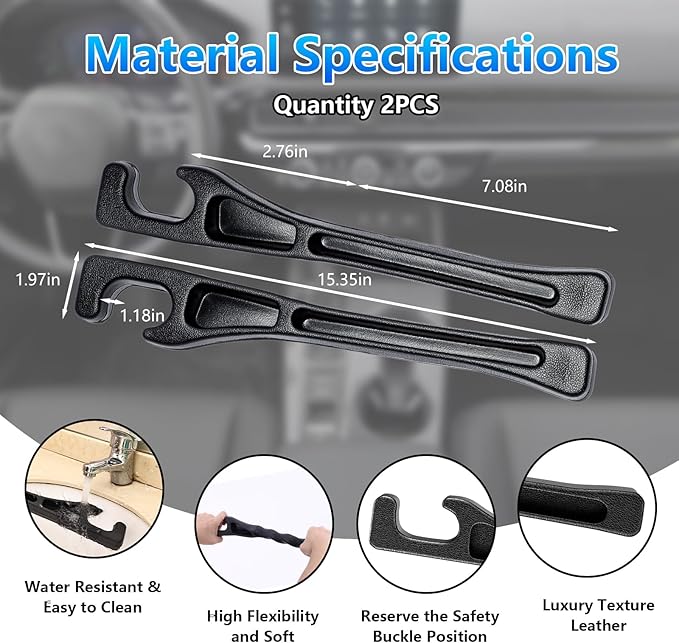【Compatible with Honda CR-V】 Seat Gap Filler,No Drop Seat Guard Compatible with Honda CR-V,Drop Seat Guards for Cars(2Pcs),Emergency Keychain Car Escape Tool(2Pcs)