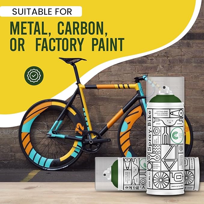 Spray.Bike Spray Paint | Designed Mainly for Bicycles | Multi-Use Acrylic Spray Paint for Metal, Plastic | High Coverage Bike Paint, 400ml, Hercules