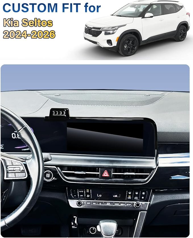 SKYLOTEC Phone Mount for Kia Seltos 2024 2025 2026 Accessories, Automobile Cradles Car Phone Holder, Cell Phone Base Not Block Air Vent