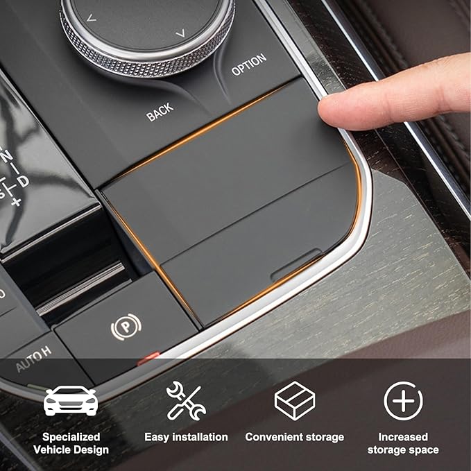 Center Console Organizer Compatible with BMW 1 2 3 4 Series X3 X4 F40 F44 G20 G21 G22 G23 G24 G26 G01 G02 M4 G82 M3 G80 i4 i3 LHD Modification ABS Hidden Storage Box