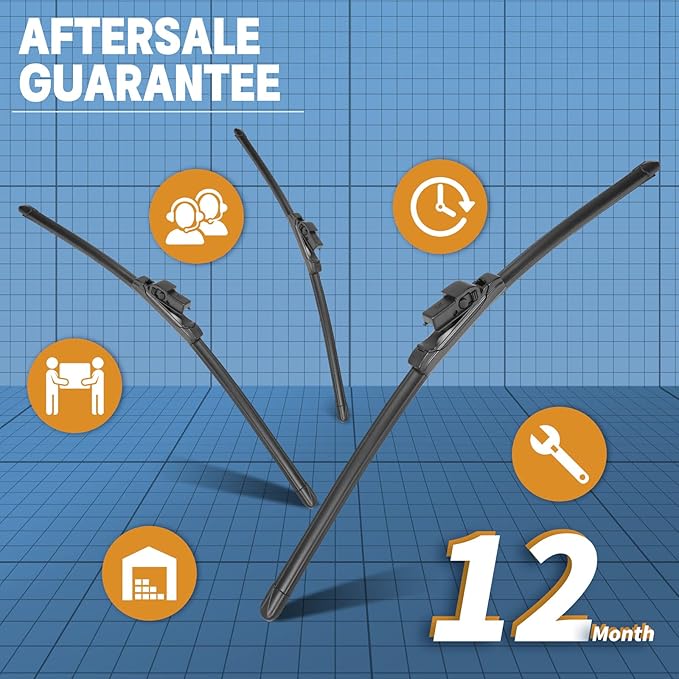 MIKKUPPA 21"+21"+14" Windshield Wipers - Replacement for 1999-2004 Land Rover Discovery 2 - All Season Front Wiper Blades with Rear, Pack of 3