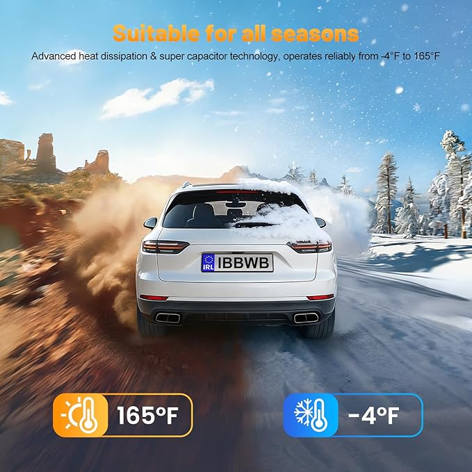 4K Dash Cam Front and Rear Inside, 3 Channel Dash Camera for Cars with 64GB Card, 5G WiFi, Infrared Night Vision, 24H Parking Mode, 360° Wide Angle Wireless Dashcam for Uber/Taxi
