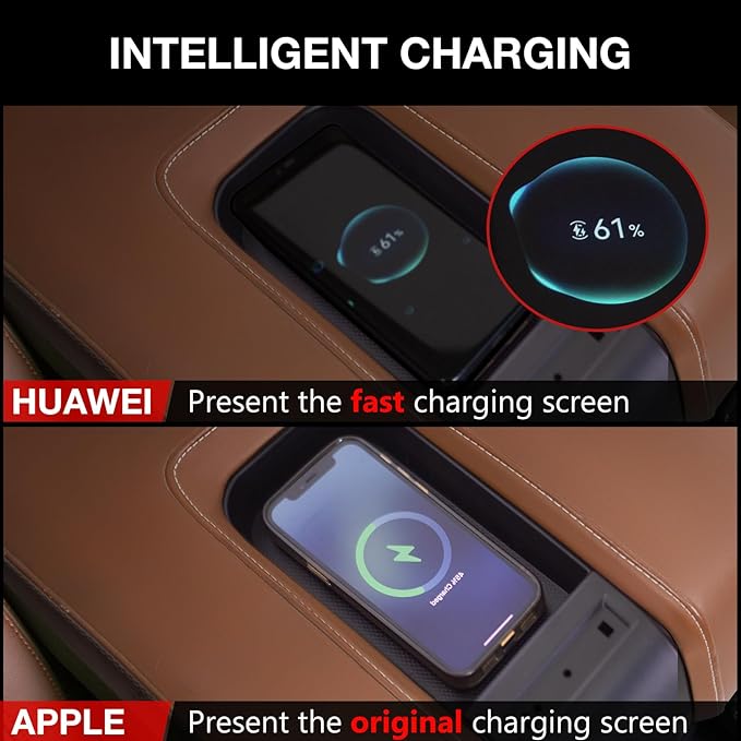 Xipoo Wireless Charger Compatible with 2014-2021 Toyota Tundra Wireless Charger Magnetic Charging Tray Pad Replacement for 2014-2021 Toyota Tundra Accessories