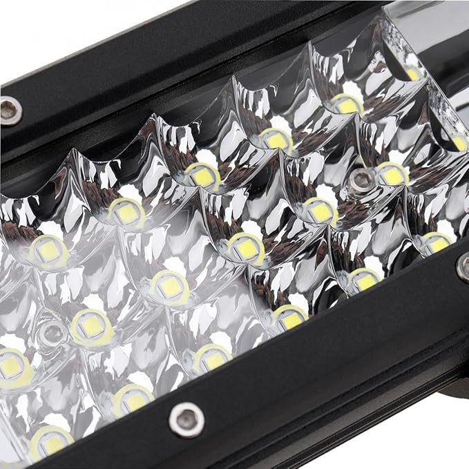 AUXTINGS 34 inch 468W LED Light Bar Triple Row Spot Flood Combo Beam Off Road Lights Waterproof Work Light with Wiring Harness for Jeep Trucks SUV ATV UTV Boat Lights, 12V 24V