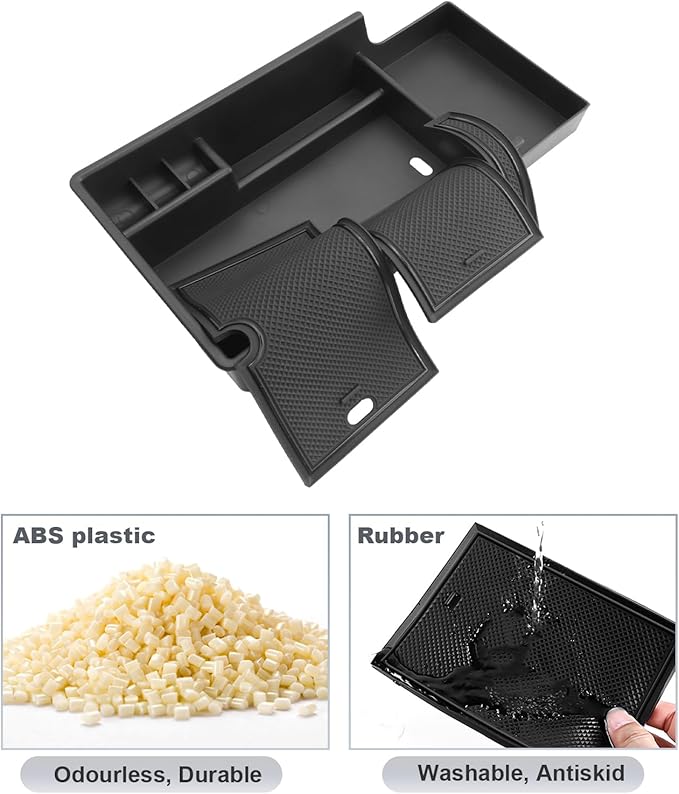 SKTU for 2024 2025 2026 Chevrolet Blazer EV Center Console Organizer 2024 2025 2026 Chevy Blazer EV Console Tray 2024 2025 2026 Chevy Blazer EV Accessories Armrest Tray with Coin Holder