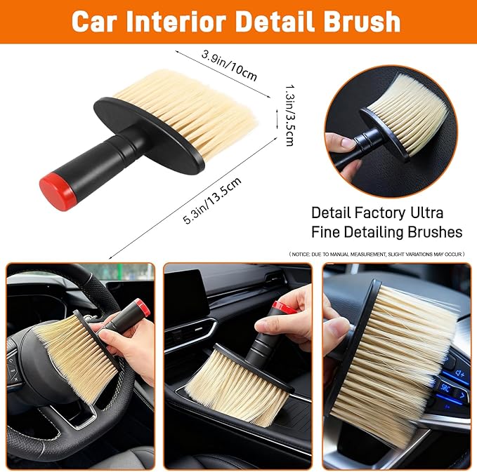 XINDELL Windshield Cleaner Tool, Extendable Car Window Cleaning Kit with 360° Rotating Head, All Purpose 10pcs Interior Exterior Glass Cleaner for Cars Trucks SUVs, with Microfiber Pads & Towels