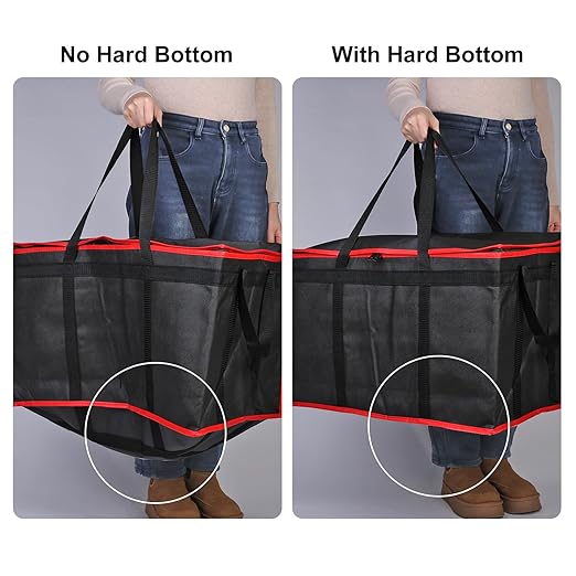 Bodaon 2PK Cooler Insulated Food Delivery Bag with Bottom for Delivery Drivers, XXX-Large Thermal Bags for Catering/Hot Pizza, Travel/Camping/Picnic Basket，Grocery Reusable Warmer Frozen, Black-Blue