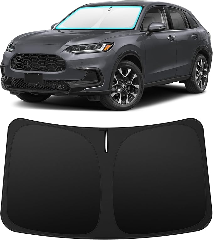 INSAUTO Custom Fit Windshield Sun Shade Accessories for Honda HRV HR-V 2023-2026, Foldable Front Window Sunshade, UV & Heat Reflector, Keeps Interior Cool, Includes Storage Bag