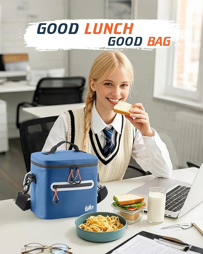 Soft-Sided Cooler Bag, 7/16/30 Can Insulated Lunch Box, Waterproof, Leak-Proof, Portable Lunch Bag for Work, Beach, Drink, Travel, Camping, Picnic