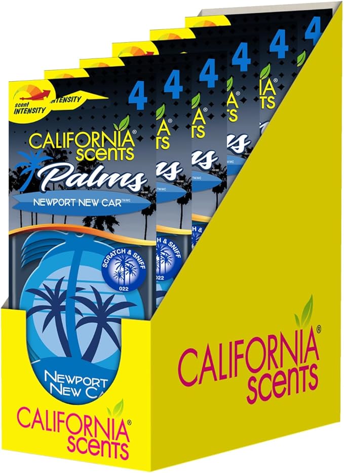 California Scents Palms Paper Newport New Car Air Freshener