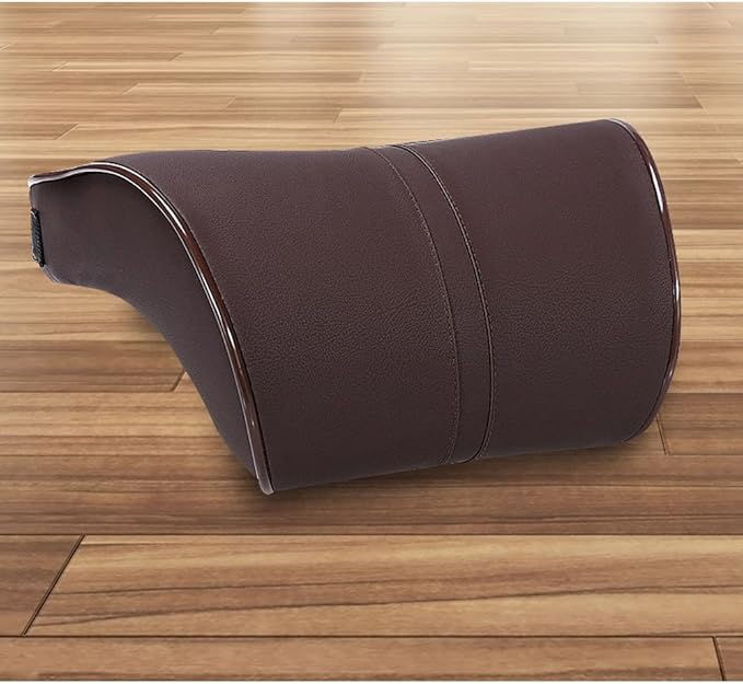 Car Seat Lumbar Support Pillow Neck Pillow Headrest Head Support Back Cushion Pad Soft Memory Foam Artificial Leather for Car Home Office Chairs Lower Back Pain Relief Corrects Posture Coffee