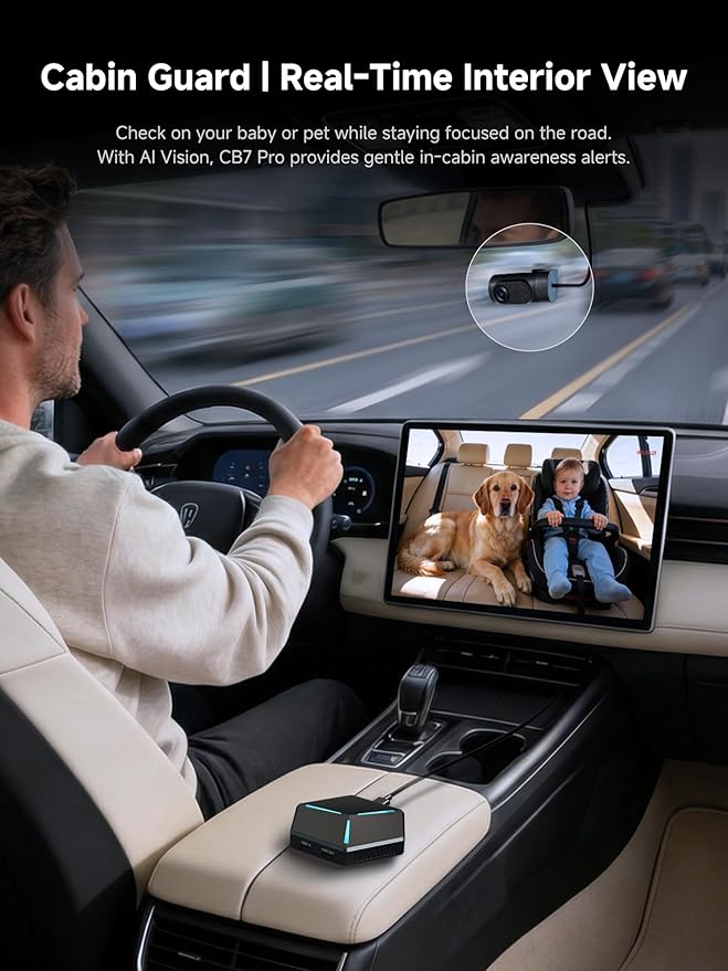 Magic AI Box, Wireless CarPlay/Android Auto, CB7 Pro ScenePilot 2.0, Full Android Apps, Split Screen, HDMI Out for Rear Display, GPS TrackHU
