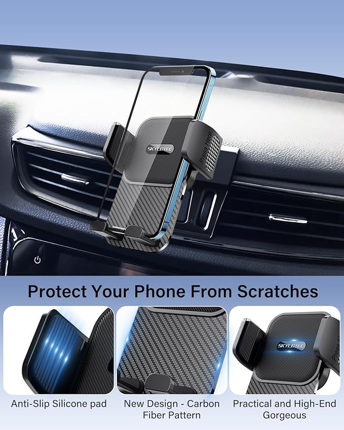 SKYLOTEC Car Phone Holder for Honda CR-V CRV 2017 2018 2019 2020 2021 2022 Accessories Automobile Cradles Phone Mount, Cell Phone Base Not Block Air Vent (Universal Holder)