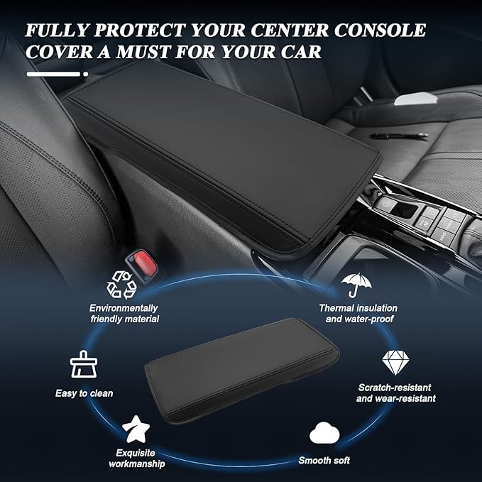 BIBIBO for 2025 2026 Toyota Camry Center Console Armrest Cover 2025 2026 Toyota Camry Arm Rest Cover 2025 Toyota Camry Accessories 2025 Camry Armrest
