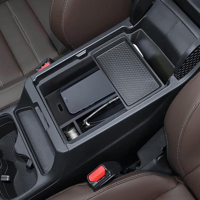 Center Console Organizer Compatible with 2026 2025 2024 2023 Honda CRV Armrest Storage Box Coin and Glass Holder ABS Plastic Insert Secondary Storage Interior Accessories