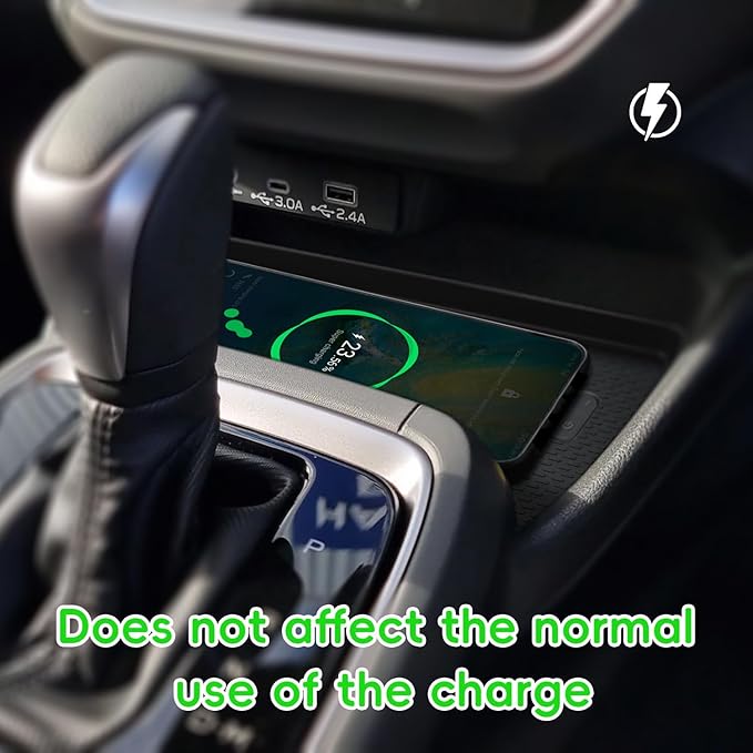 Auovo Phone Charging Mat Compatible with Subaru Crosstrek Impreza Accessories 2024 2025 2026 Car Custom Silicone Center Console Charging Protective Mat Pad 1 Piece