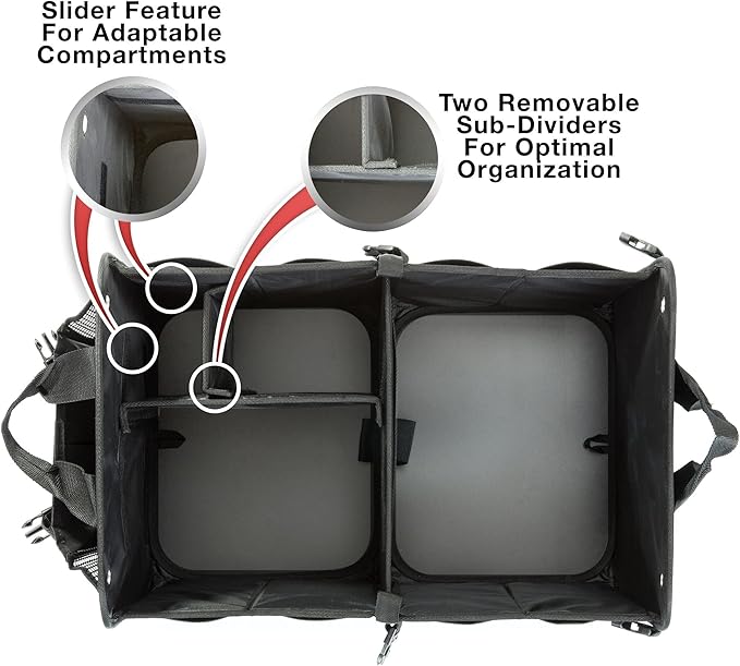 TRUNKCRATEPRO Save 15 per cent off bundle one regular and one Extra Large trunk organizer together