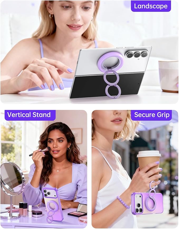 SYNCWIRE for MagSafe Phone Grip, Valentine's Galentine's Day Birthday Gifts for Her Women Mom Girlfriend Best Friends Sister Wife Teen Girl Magnetic Phone Ring Holder Kickstand