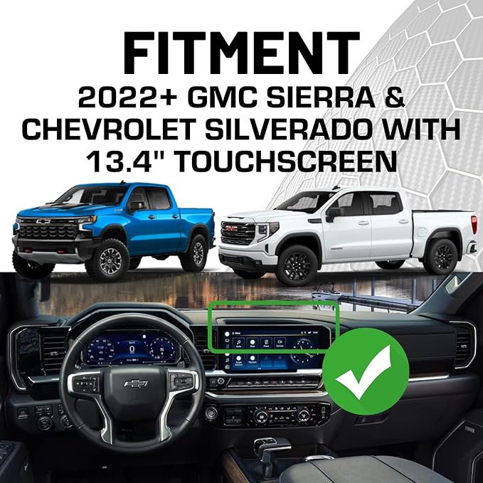 Bulletpoint RubiGrid Metal Dash Mount Phone Holder Compatible with 2022+ Chevrolet Silverado & GMC Sierra