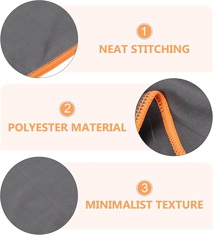 ULTECHNOVO Car Microfiber Towel Orange, Multifunctional Cleaning Cloth for Car Glass and Interior, Highly Absorbent, Streak-Free Wiping, Sturdy Automotive Cleaning Supplies