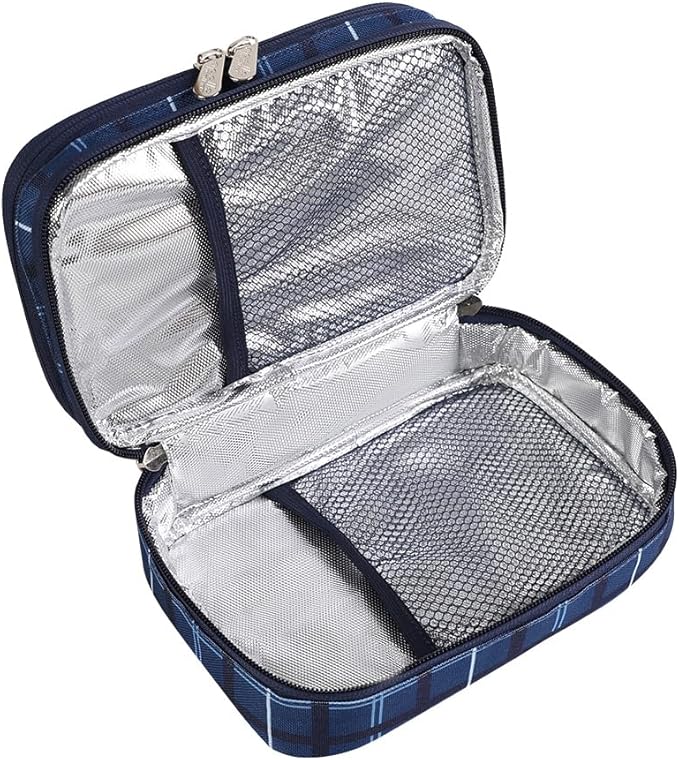 Apollo Walker Insulin Cooler Travel Case Diabetic Medication Cooler with Ice Packs and Insulation Liner TSA Approved