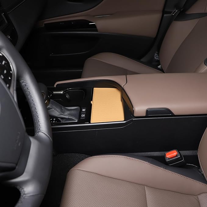 Center Console Mat Wireless Charging Mat Compatible with Lexus ES 2022-2023 ES250 ES300h,Car Non Slip Wireless Charger Silicone Cover Pad Interior Accessories 1PCS (Apricot)