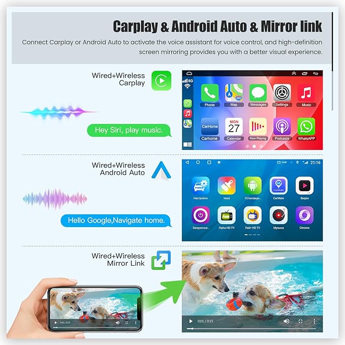 Android 15 4GB+64GB Car Radio for Jeep Wrangler 2015 2016 2017,10.2 inch QLED Touchscreen - Wireless Carplay & Android Auto,GPS Navigation & Bluetooth