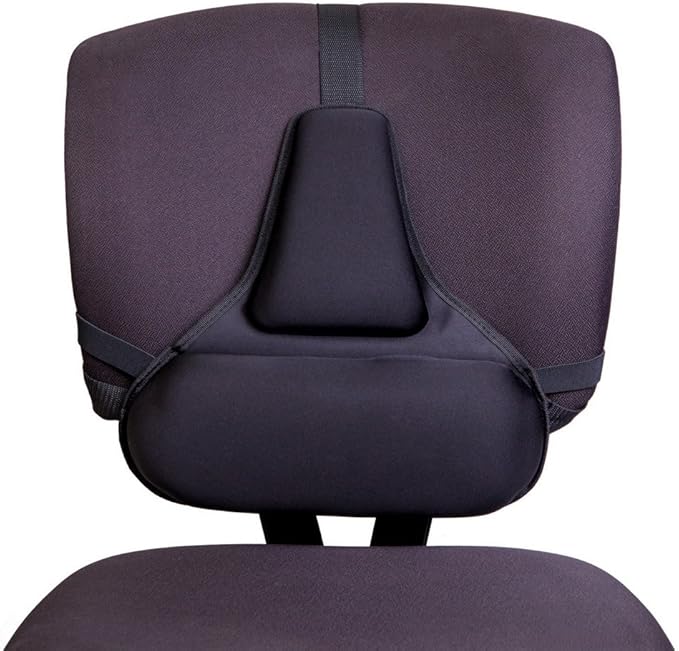FOMI Firm Gel Foam Back Support (14" x 15") Care | Upper Lower Thoracic and Lumbar Support for Car, Home, Office Chair | Promotes Healthy Posture, Sciatica Pain Relief