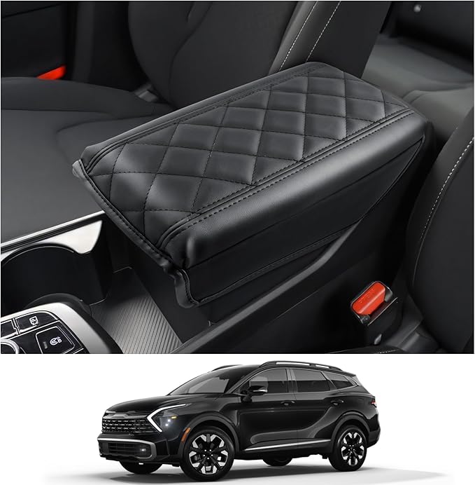 CDEFG for 2023 2024 2025 Kia Sportage Center Console Cover for 2023 2024 2025 Sportage Accessories Armrest Cover 2023-2025 Sportage Middle Console Pad Arm Rest Cushion