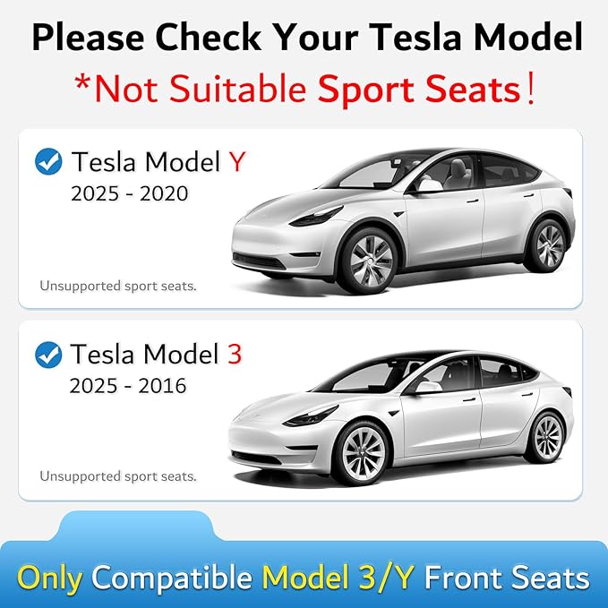 Premium Microfiber Towel Tesla Model Y Juniper/3 Seat Cover, Waterproof | Sweatproof | Machine Washable | Non-Slip, Seat Protector for Tesla Model 3/Y 2016-2026 Interior Accessories - (1Pack, Gray)