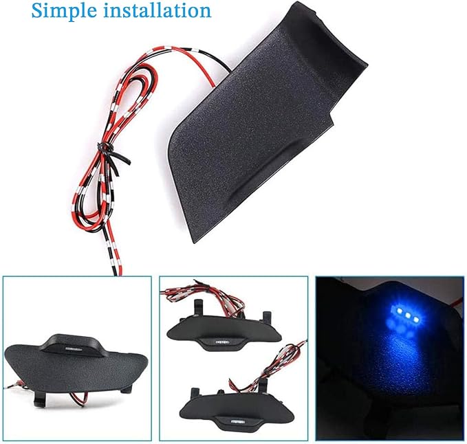 Door Bowl Light Fit for Toyota RAV4 2019 2020 2021 Inner Door Handle Accessories Bowl Shape LED Light Ambient Light Interior 4 pcs (White)