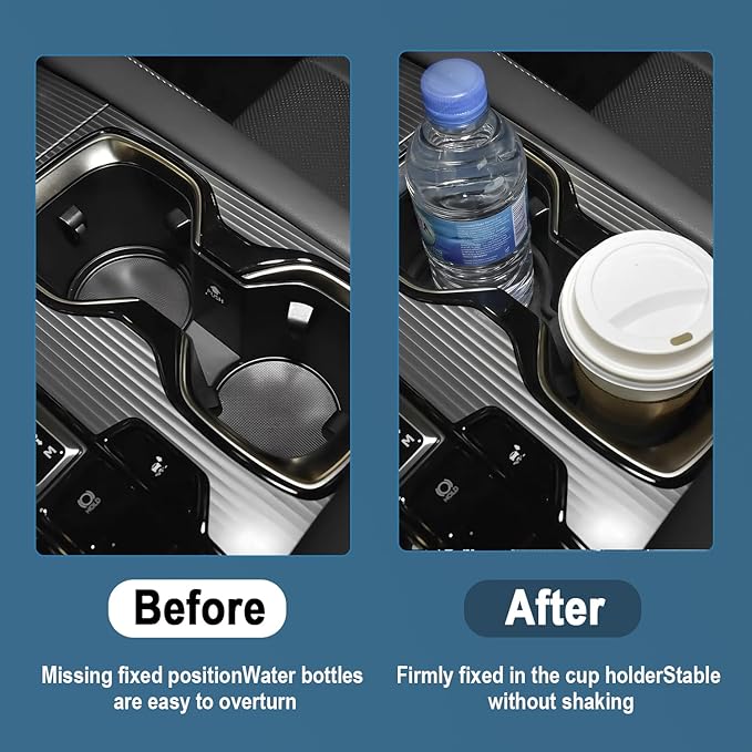 2023-2025 2026 RX350 Cup Holder Liner for Lexus RX350 Accessories Non-Slip Silicone Cupholder Coaster Liner Mat Compatible with 2023 2024 2025 2026 Lexus RX350/RX350h/RX500h